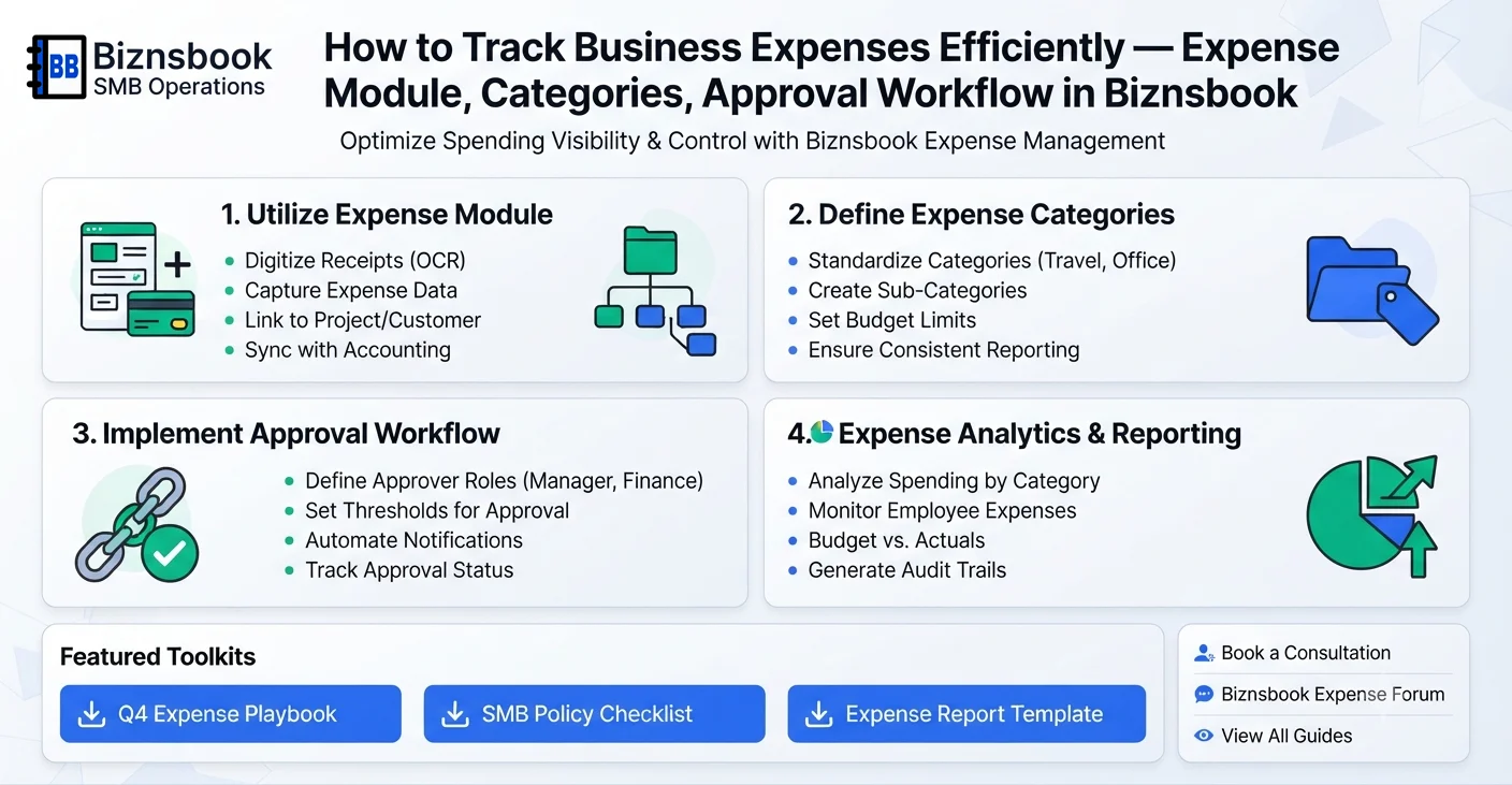 Operations manager reviewing categorized expenses and approval queue