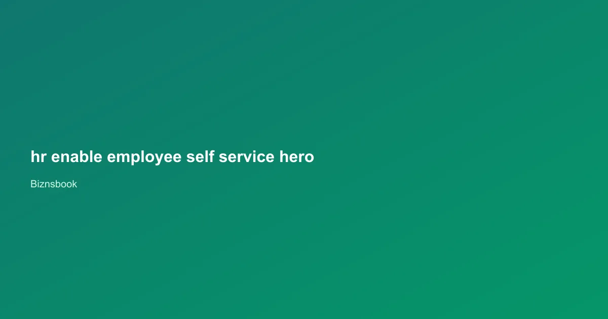 Employee viewing My Leave balances and applying leave in Biznsbook Self Service